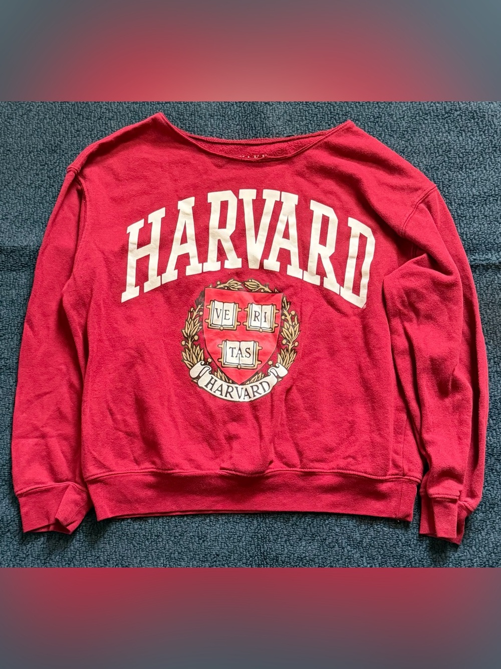Awake Red Harvard Crest Sweatshirt